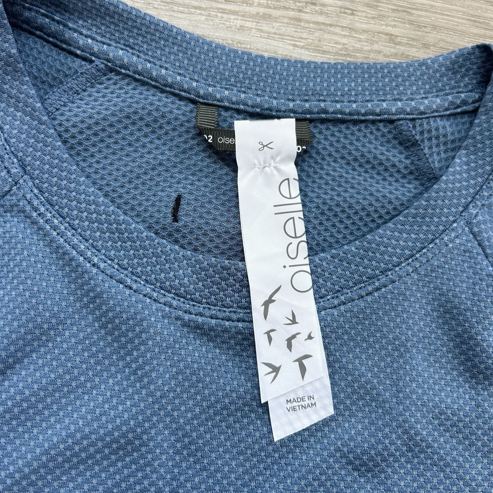 NWT Oiselle Size 2 Flyout Long-Sleeve Top Stratus Blue Thumbholes Polartec - Picture 6 of 11